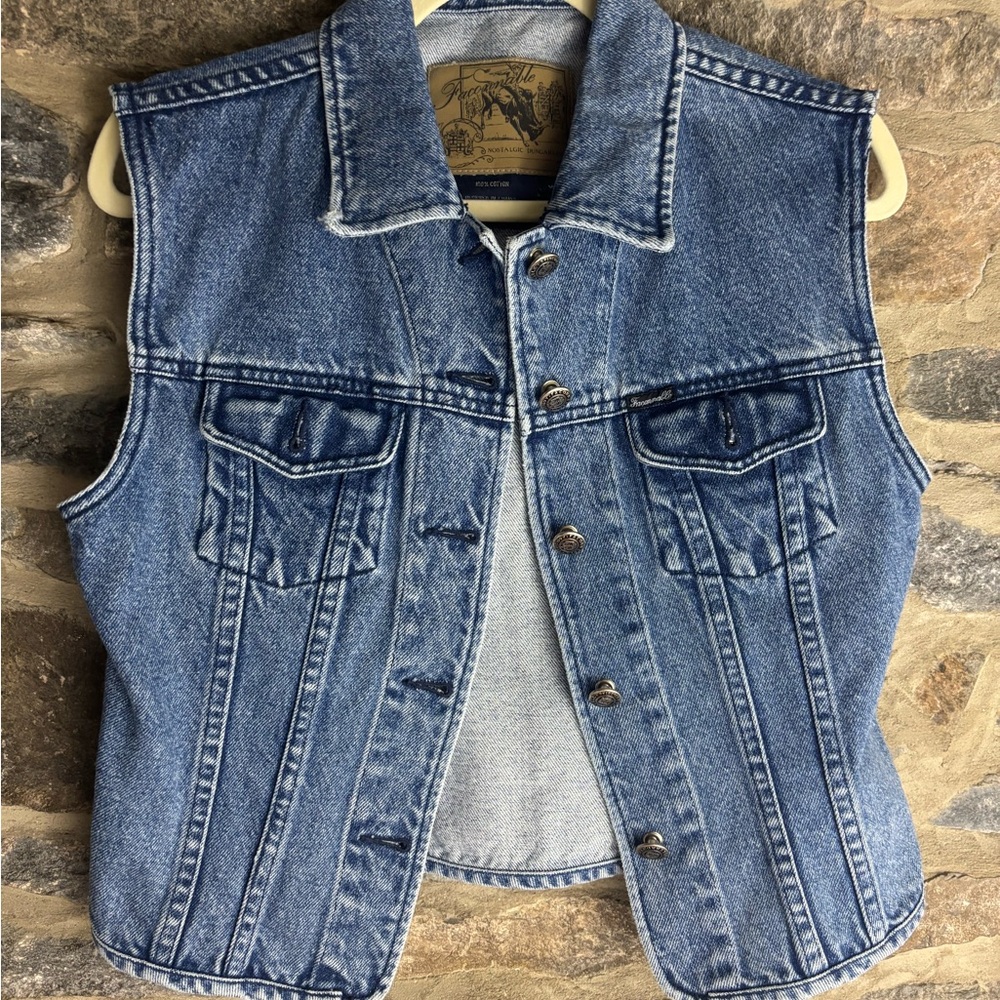 Vintage Denim Sleeveless Vest